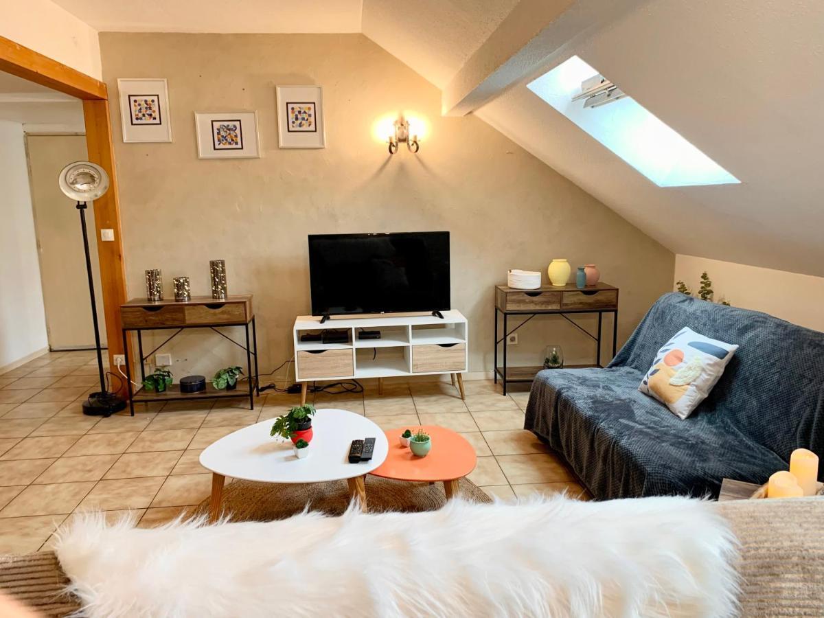 Charmant Appart Sous Toits Proche Chateau Des Ducs 尚贝里 外观 照片
